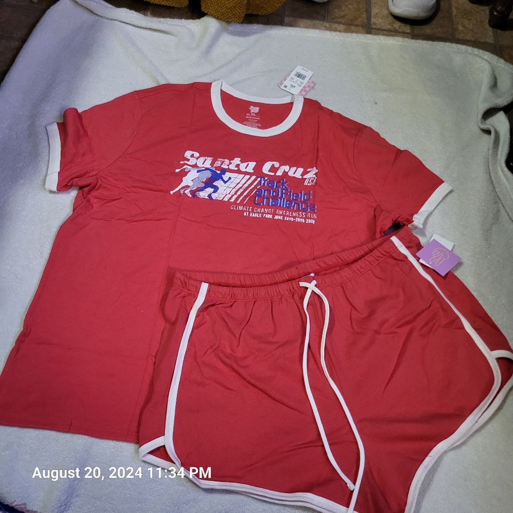NWT shirt and short size Medium